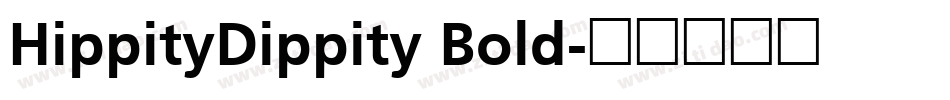 HippityDippity Bold字体转换
